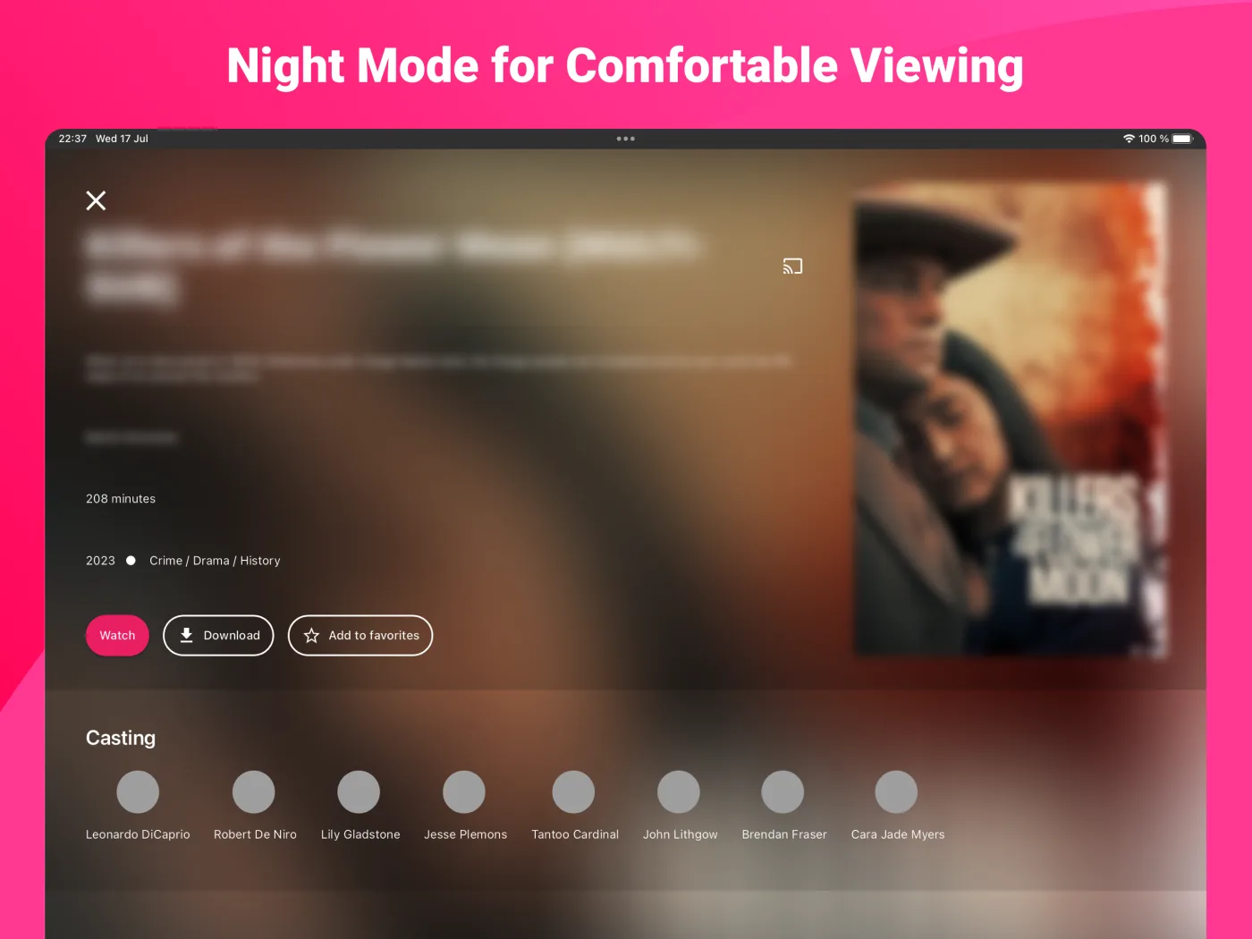 IPTV Expert tablet movie library layout